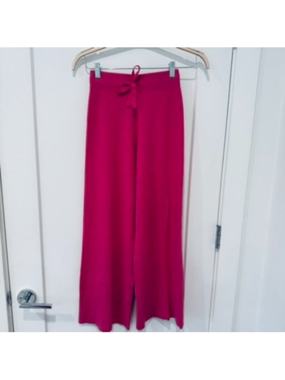 Women's High-Waist Wide-Leg Pants - Pink